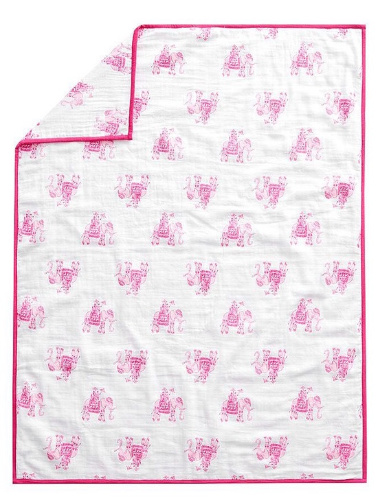 Lilly Pulitzer Other - Pottery Barn Lilly Pulitzer Organic Cotton Elephant Blanket